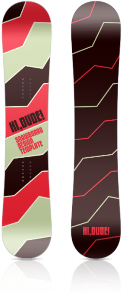 Snowboard "Hi Dude!" Design